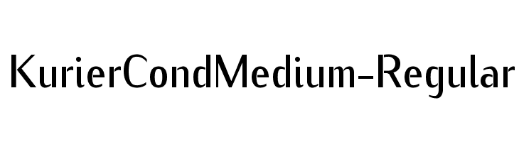 KurierCondMedium-Regular Font