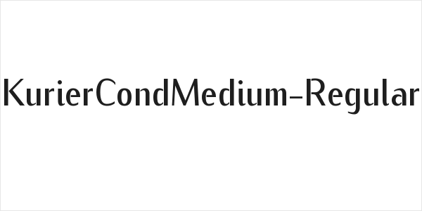 KurierCondMedium-Regular Logo