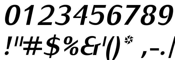 KurierHeavy-Italic Font OTHER CHARS