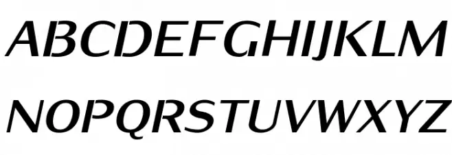 KurierHeavy-Italic Schriftart Groß