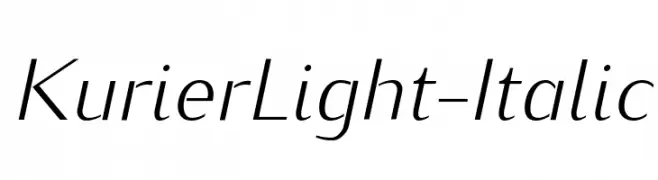 KurierLight-Italic 