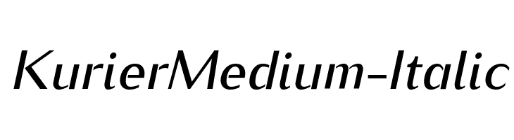 KurierMedium-Italic Font