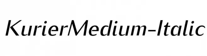 KurierMedium-Italic  لخطوط تنزيل