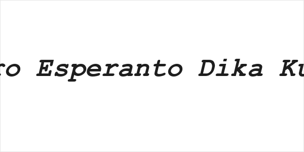 Kuriero Esperanto Dika Kursiva Logo