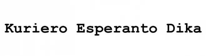 Kuriero Esperanto Dika  Frei Schriftart Herunterladen