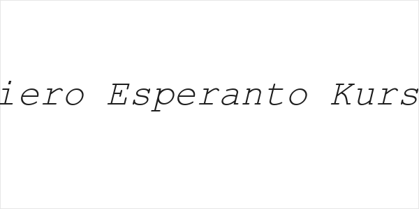 Kuriero Esperanto Kursiva Logo