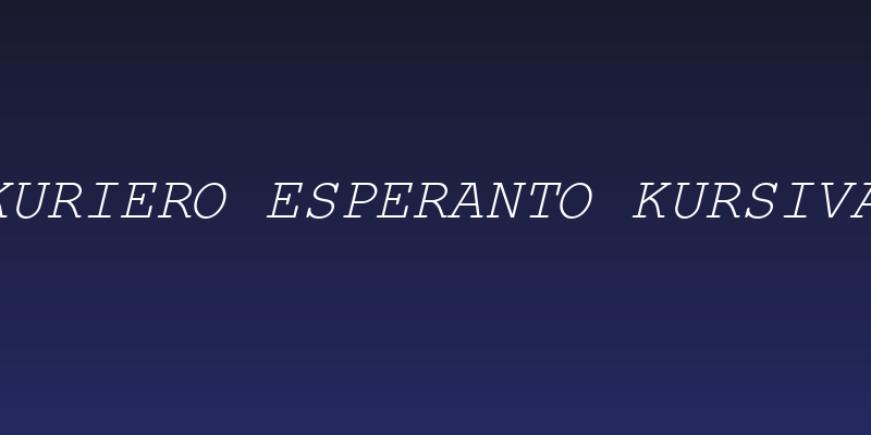 Kuriero Esperanto Kursiva Social Header