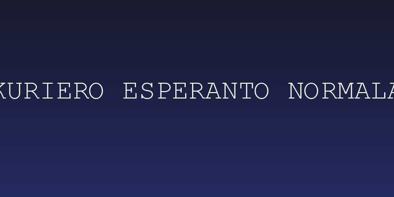 Kuriero Esperanto Normala Social Header