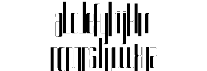 Kurkku Font LOWERCASE