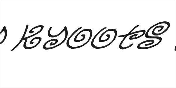 Kurly Kyoots Italic Logo