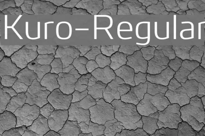 Kuro-Regular Font examples