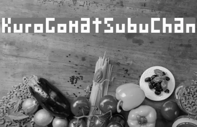 KuroGomatsubuChan フォント examples