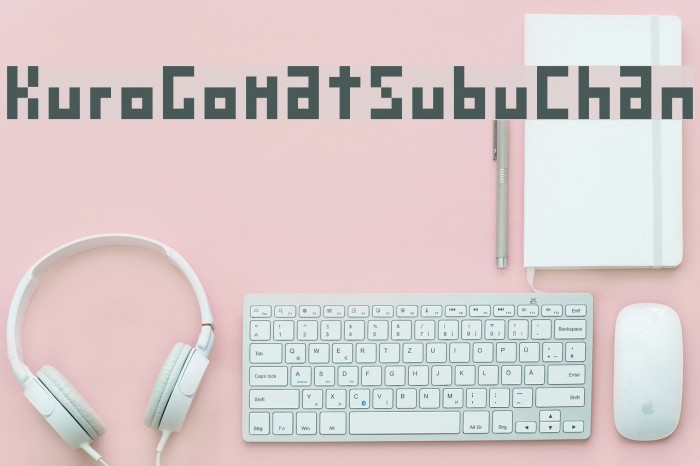 KuroGomatsubuChan Font examples