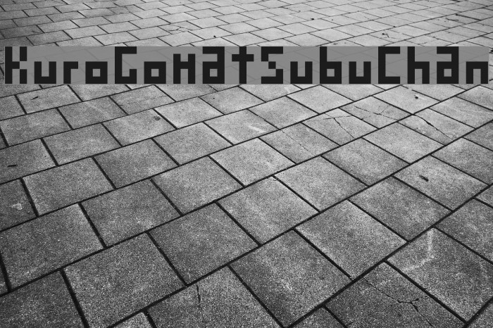 KuroGomatsubuChan Font examples