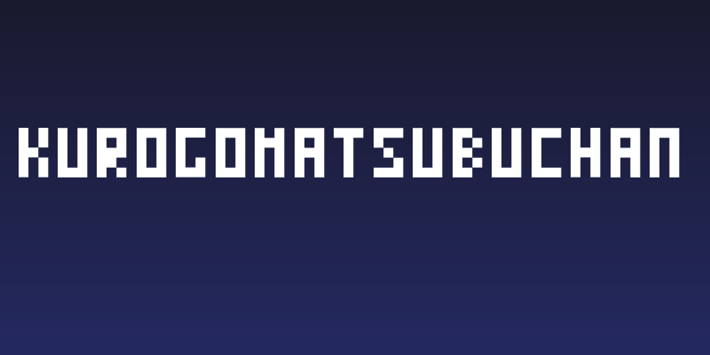 KuroGomatsubuChan Social Header