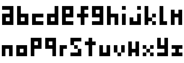 KuroGomatsubuChan Font LOWERCASE