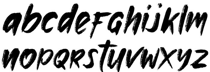 Kurodemo Font LOWERCASE