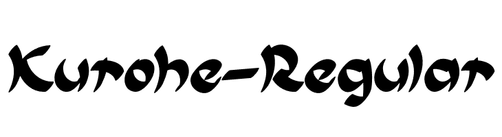 Kurohe-Regular  لخطوط تنزيل