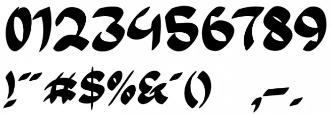 Kurohe-Regular Font Alte caractere