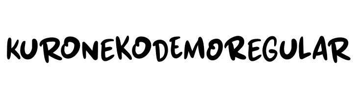 Kuroneko DEMO Regular फ़ॉन्ट