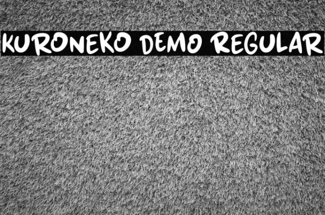 Kuroneko DEMO Regular Fonte examples