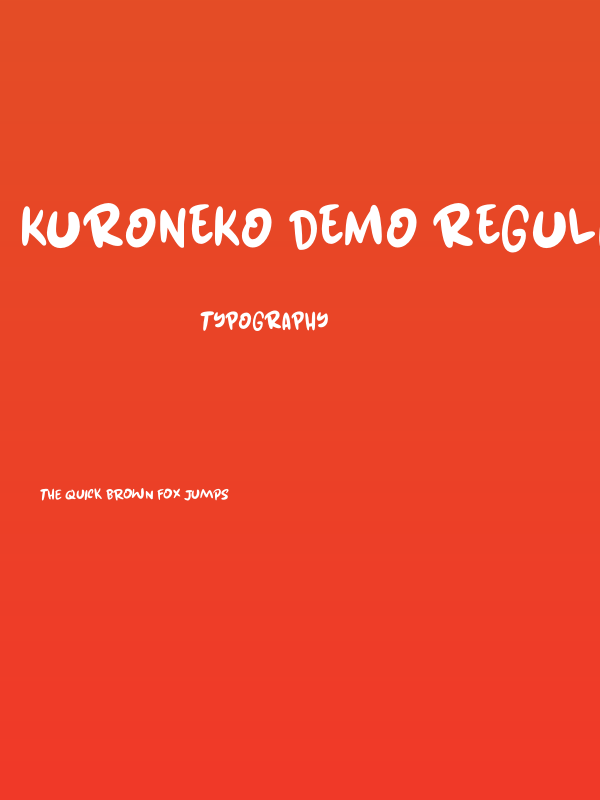 Kuroneko DEMO Regular Poster