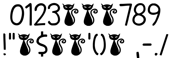 Kuroneko Kaps DEMO Regular Font OTHER CHARS