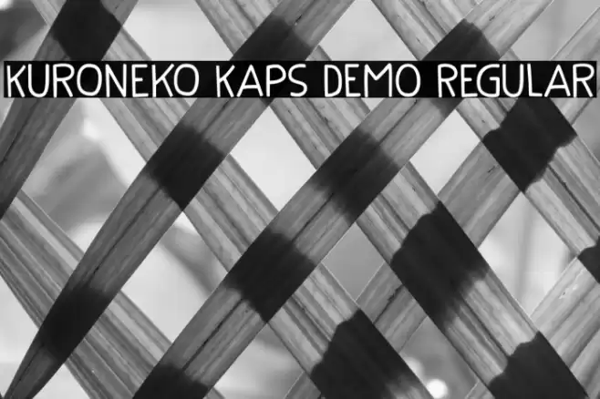 Kuroneko Kaps DEMO Regular フォント examples