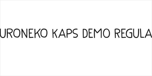 Kuroneko Kaps DEMO Regular Logo