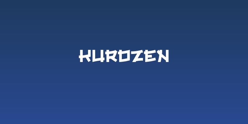 Kurozen Social Header