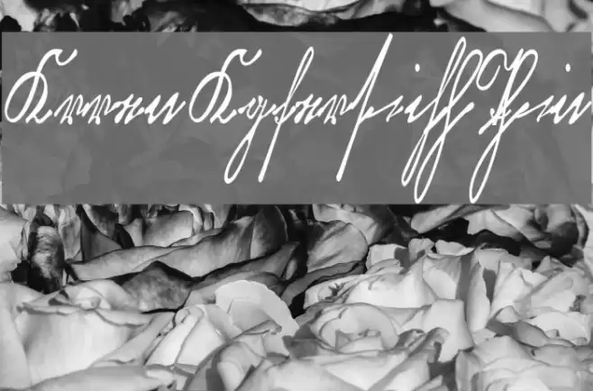 KurrentKupferstichThin Font examples