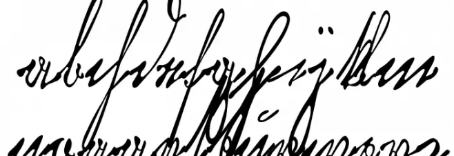 KurrentKupferstichThin 字体 小写