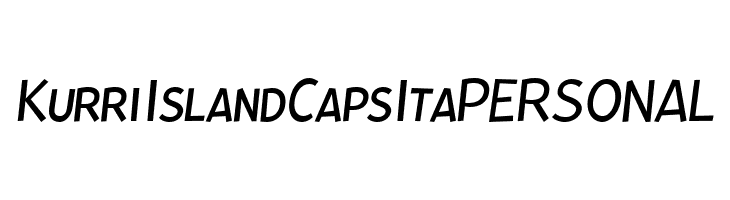 Kurri Island Caps Ita PERSONAL   免费字体下载