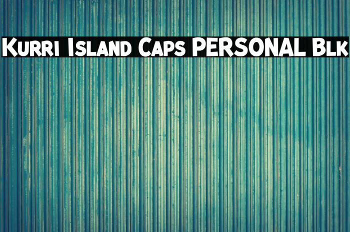 Kurri Island Caps PERSONAL Blk Example 1