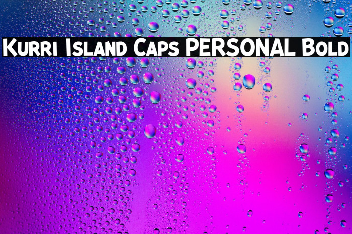 Kurri Island Caps PERSONAL Bold Example 3