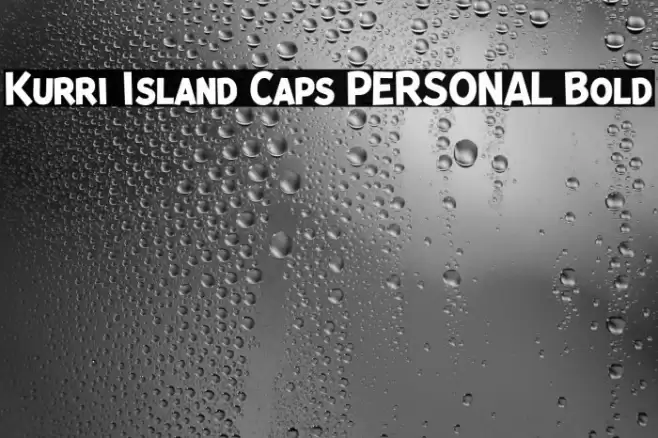 Kurri Island Caps PERSONAL Bold Font examples