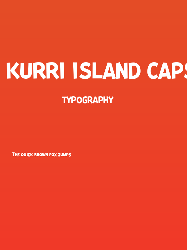 Kurri Island Caps PERSONAL Bold Poster