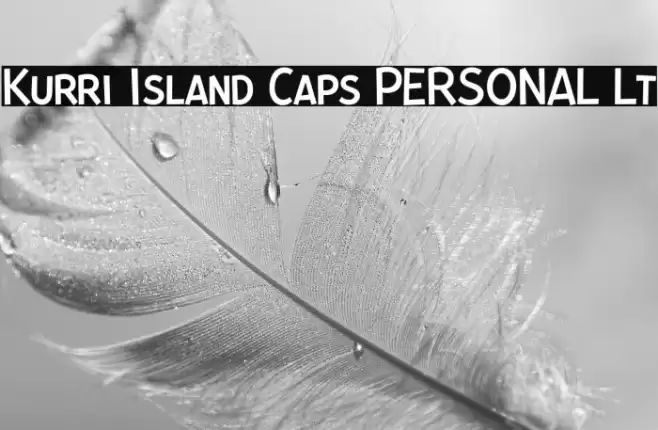 Kurri Island Caps PERSONAL Lt Font examples