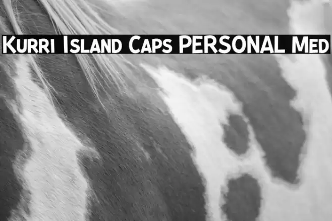 Kurri Island Caps PERSONAL Med Font examples