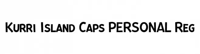 Kurri Island Caps PERSONAL Reg  baixar fontes gratis