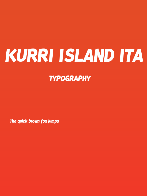 Kurri Island Ita PERSONAL Black Poster