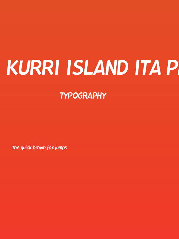 Kurri Island Ita PERSONAL Reg Poster
