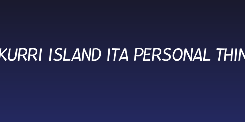 Kurri Island Ita PERSONAL Thin Social Header