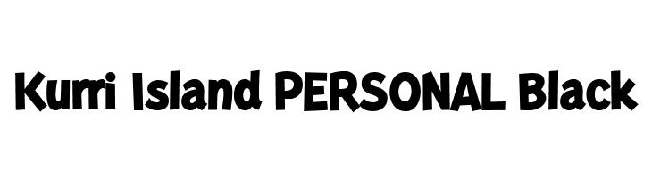 Kurri Island PERSONAL Black  Frei Schriftart Herunterladen