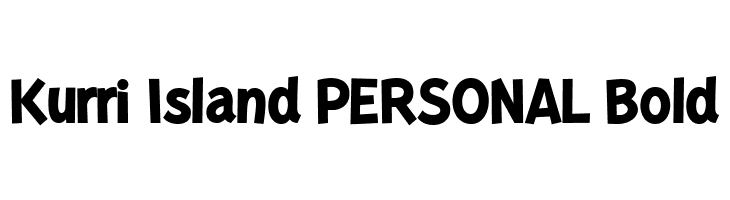 Kurri Island PERSONAL Bold  font caratteri gratis