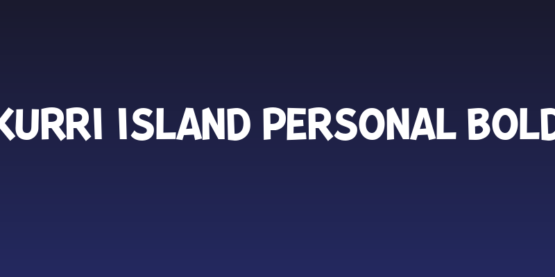 Kurri Island PERSONAL Bold Social Header