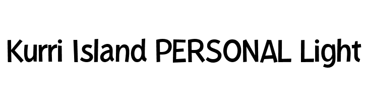 Kurri Island PERSONAL Light  Frei Schriftart Herunterladen