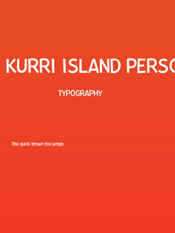 Kurri Island PERSONAL Light Poster