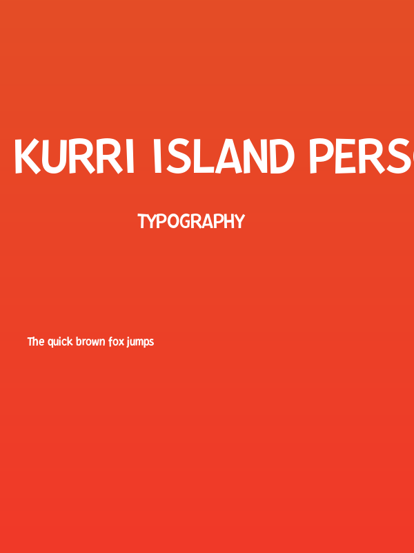 Kurri Island PERSONAL Regular Poster