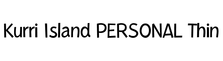 Kurri Island PERSONAL Thin  font caratteri gratis